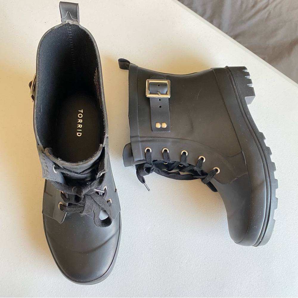 Torrid Black Winter & Rain Boots